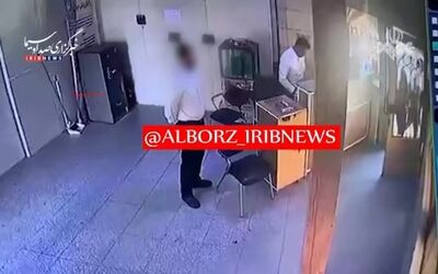 ببینید: حمله با چاقو به نگهبانان بیمارستان مدنی کرج