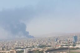 ببینید: آتش‌سوزی در نزدیکی فرودگاه تبریز