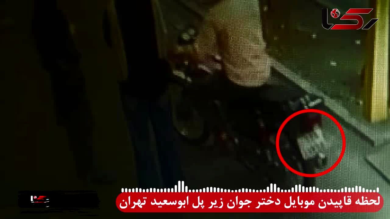 ببینید: لحظه قاپیدن موبایل دختر جوان زیر پل ابوسعید تهران