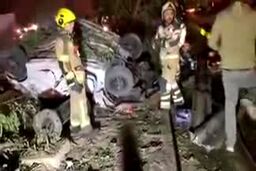ببینید: مرگ دو جوان در حادثه واژگونی خودرو در بزرگراه حکیم