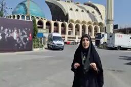 گزارش خانم پلیس از آمادگی کامل فراجا پیش از شروع مراسم وداع و تشییع رهبر شهید امت اسلامی